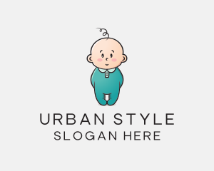 Cute Baby Infant logo design