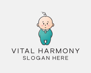 Cute Baby Infant logo design