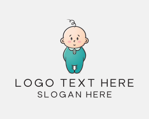 Baby - Cute Baby Infant logo design