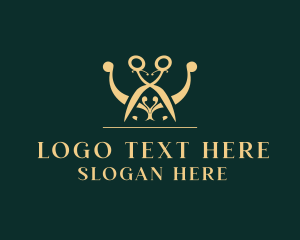 Brand - Luxury Scissors Brand logo design