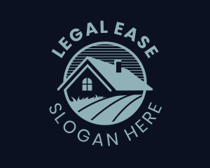 House Roof Lawn Emblem logo
