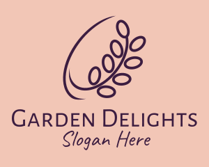 Violet Orchid Flower Shop logo design