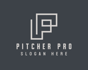 Contractor Company Letter P logo design