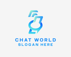 Mobile Messaging App logo design