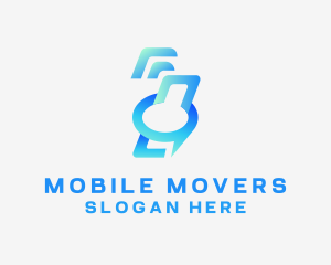 Mobile Messaging App logo design