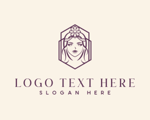 Floral Beauty Lady logo