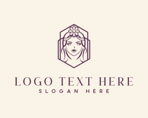 Floral Beauty Lady Logo