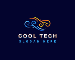 Cooling Heating Energy logo design