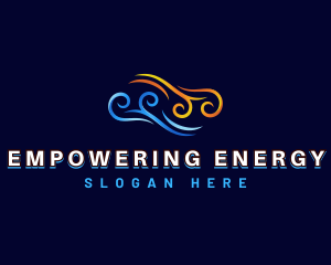 Cooling Heating Energy logo design