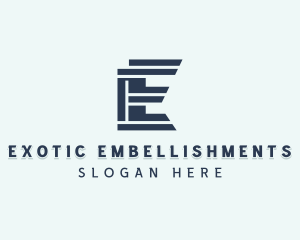 Agency Firm Letter E logo design