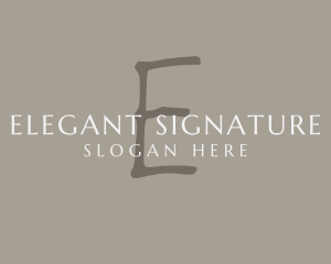 Handwritten Elegant Fashion logo design