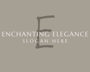 Handwritten Elegant Fashion logo design