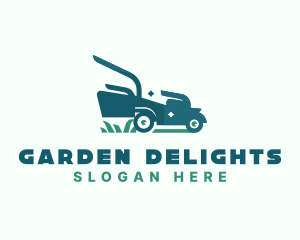 Lawn Mower Landscaping logo design