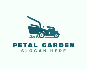 Lawn Mower Landscaping logo design