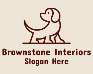 Brown Puppy Dog Pet  logo