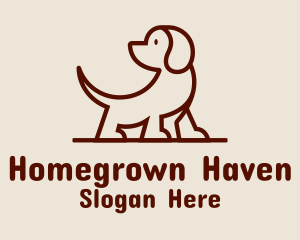 Brown Puppy Dog Pet  logo