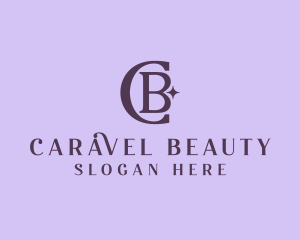 Beauty Sparkle Lifestyle Letter CB logo design