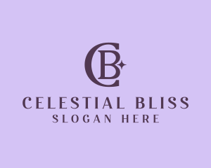 Beauty Sparkle Lifestyle Letter CB logo design