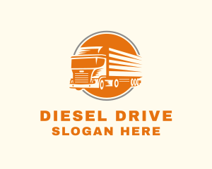 Fast Logistics Truck  logo design