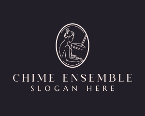 Music Instrument Pianist logo design