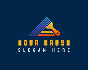 Paint Brush Renovation logo design