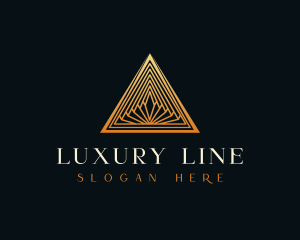 Luxury Pyramid Triangle logo design