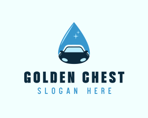 Car Cleaning Droplet Logo