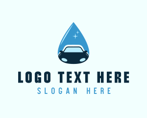 Car Cleaning Droplet Logo