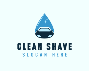 Car Cleaning Droplet logo design