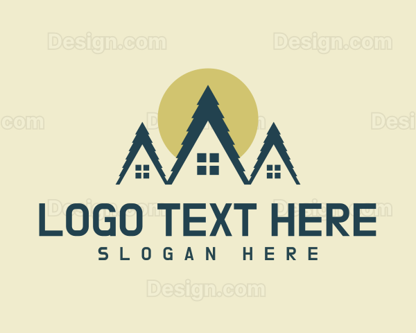 Rural House Roofing Logo