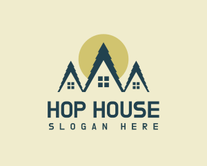 Rural House Roofing logo design