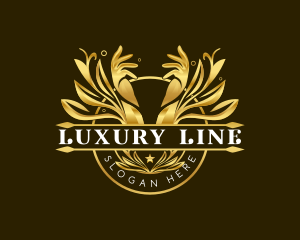 Luxury Hand Wellness logo design