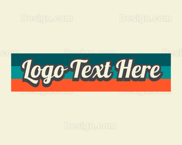 Retro Hipster Company Logo