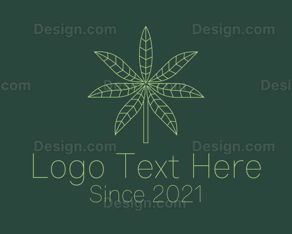 Weed Leaf Plant Logo