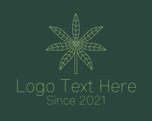 Weed Leaf Plant logo