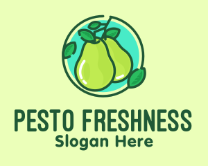 Fresh Pear Fruit  Logo