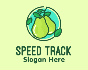 Fresh Pear Fruit  Logo