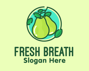 Fresh Pear Fruit  logo design