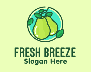 Fresh Pear Fruit  logo design