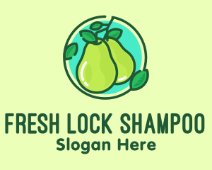 Fresh Pear Fruit  logo design