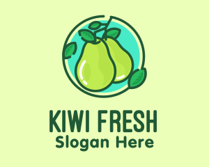 Fresh Pear Fruit  logo design