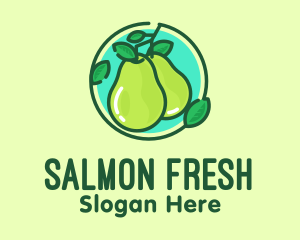 Fresh Pear Fruit  logo design