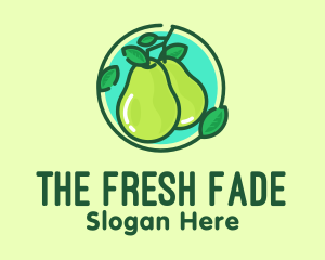 Fresh Pear Fruit  logo design