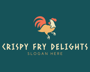 Poultry Fowl Rooster  logo design