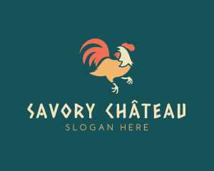 Poultry Fowl Rooster  logo design