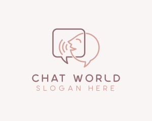 Chat Talk Teletherapy logo design