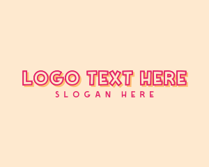 Retro Playful Pop Art logo