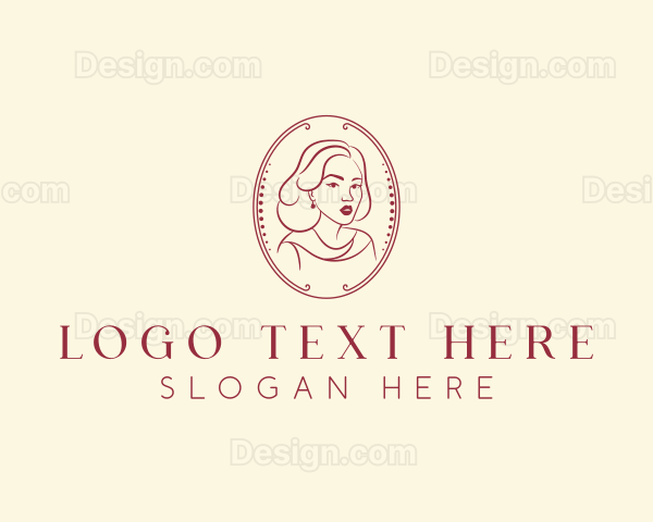 Stylish Woman Fashion Logo