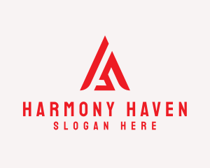 Modern Creative Triangle Letter A logo