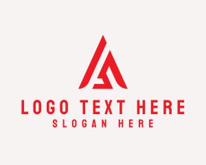 Balance - Modern Creative Triangle Letter A logo design